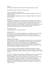 TITULO - Grupo de Trabajo de Enfermería en Hemodinámica