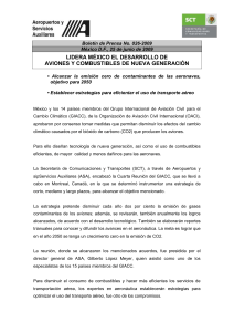 Bolet&iacute;n de Prensa No. 026-2009 - Aeropuertos y Servicios Auxiliares