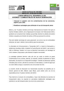 Boletín de Prensa No. 026-2009 - Aeropuertos y Servicios Auxiliares