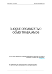 bloque organizativo: cómo trabajamos