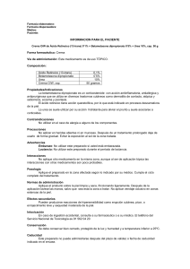 INFORMACION PARA EL PACIENTE (PROSPECTO)