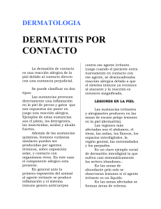 dermatitis por contacto