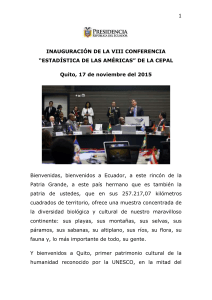 2015-11-17 VIII Conferencia Estadística de las Américas de la