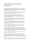 COLEGIO PROFESIONAL DE QUÍMICA CLÍNICA A.C. Código de
