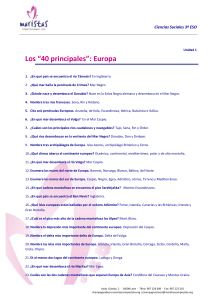 40 preguntas de Europa