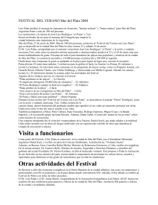 FESTIVAL DEL VERANO Mar del Plata 2004