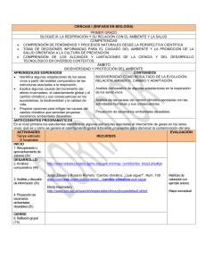 CIENCIAS I (ÉNFASIS EN BIOLOGÍA) PRIMER GRADO BLOQUE III