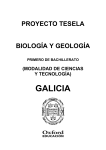 Programación Tesela Biología y Geología 1º Bach. Galicia