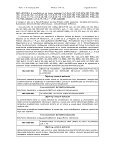 DECLARATORIA de cancelación de las normas mexicanas NMX