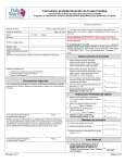 Family Fee Determination Form - Baby Watch Early Intervention