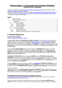 La Economía del Cambio Climático: el "Informe Stern" encargado
