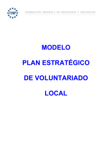 Modelo de Plan Estratégico Voluntariado Local