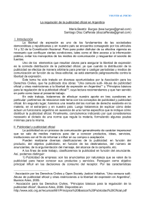 La regulación de la publicidad oficial en Argentina