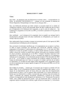 2009R138 - Defensor&iacute;a del Asegurado