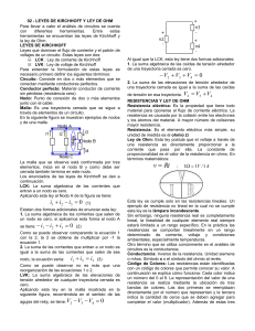 RESISTENCIAS Y LEY DE OHM