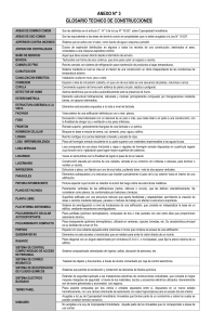 Glosario Técnico de Construcciones.