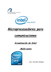 Microprocesadores para comunicaciones Actualización de Intel