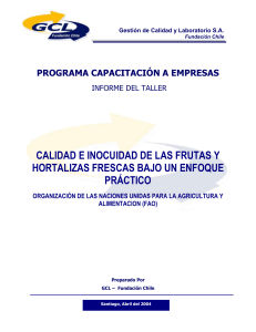 PROGRAMA DE CAPACITACIÓN 2003
