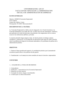 Economía Empresarial - Universidad del Azuay