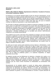 embarazo y nutrición