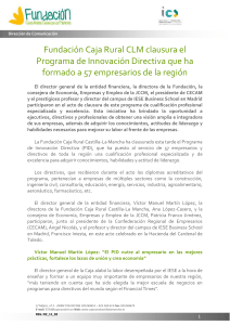 Fundación Caja Rural CLM clausura el Programa de Innovación