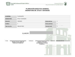 Planeación Ética y Sociedad