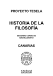 Programación Tesela Historia de la Filosofía 2º Bach. Canarias