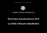 La India vista por arquitectos - Sociedad Central de Arquitectos