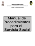 Manual de Procedimientos para el Servicio Social
