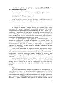 Departamento de Empleo y Políticas Sociales