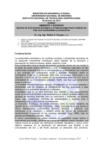 ECONOMÍA ECOLÓGICA