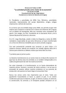 Palabras Balestra - Cámara de Industrias del Uruguay