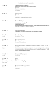 Contenidos prueba C2 matemática