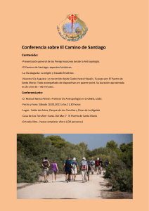 Conferencia sobre El Camino de Santiago Contenido
