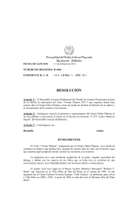 Expediente: 1036-U-2010 - Honorable Concejo Deliberante