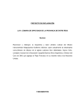 PROYECTO DE DECLARACIÓN LA H. CÁMARA DE DIPUTADOS