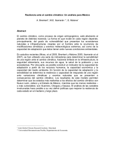 Resilencia ante el cambio climático: Un análisis para - ceape