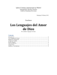 Los Lenguajes del Amor de Dios - Madrid International Christian