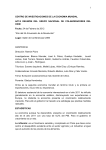 Evolución socioeconómica más reciente de China.