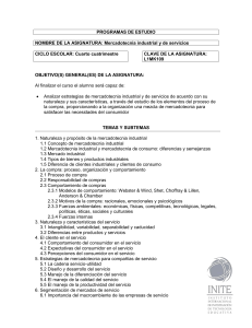 Mercadotecnia industrial y de servicios