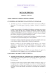 nota de prensa - Gobierno del principado de Asturias