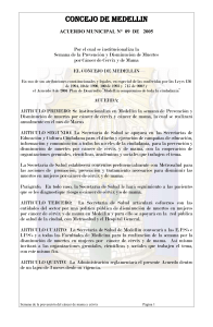 Por el cual se institucionaliza la