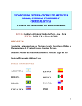 Programa del II Congreso Internacional de Medicina Legal