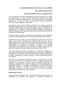 la participación política de las y los jóvenes