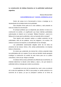 La construcción de belleza femenina en la publicidad audiovisual