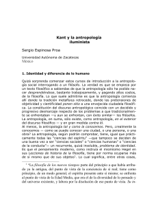 Kant y la antropología