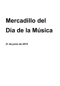 Mercadillo Dia de la Musica2015