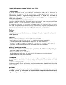 Programa cirugía cáncer colon y recto