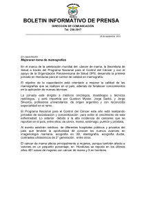 BOLETIN INFORMATIVO DE PRENSA DIRECCION DE