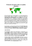 Protocolo de Kioto sobre el cambio climático